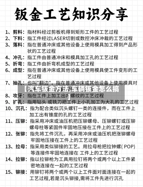 【汽车钣金方法,车辆钣金怎么搞】-第3张图片