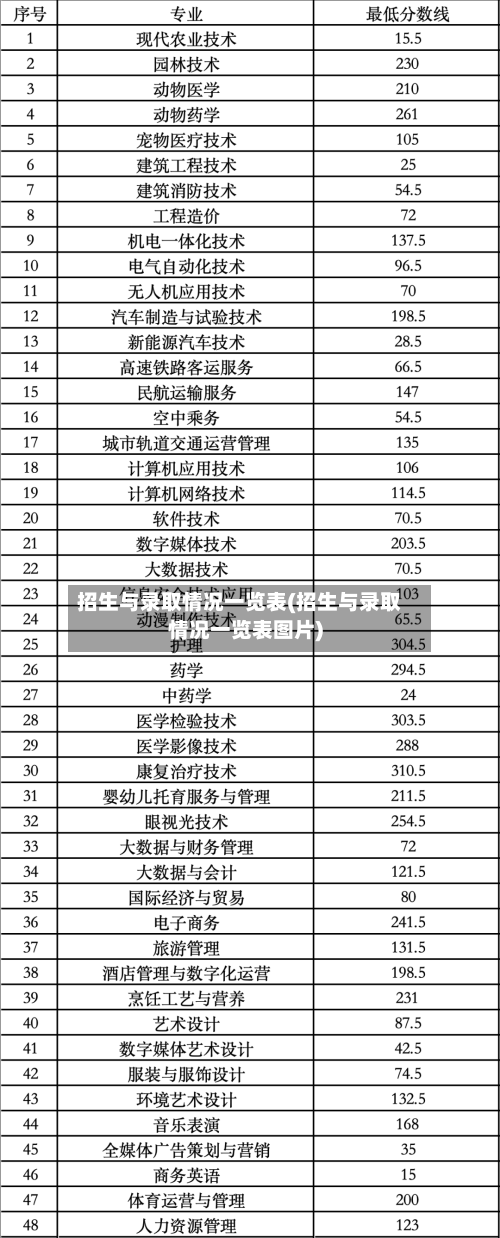 招生与录取情况一览表(招生与录取情况一览表图片)-第3张图片