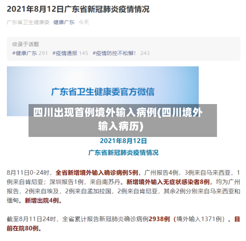 四川出现首例境外输入病例(四川境外输入病历)