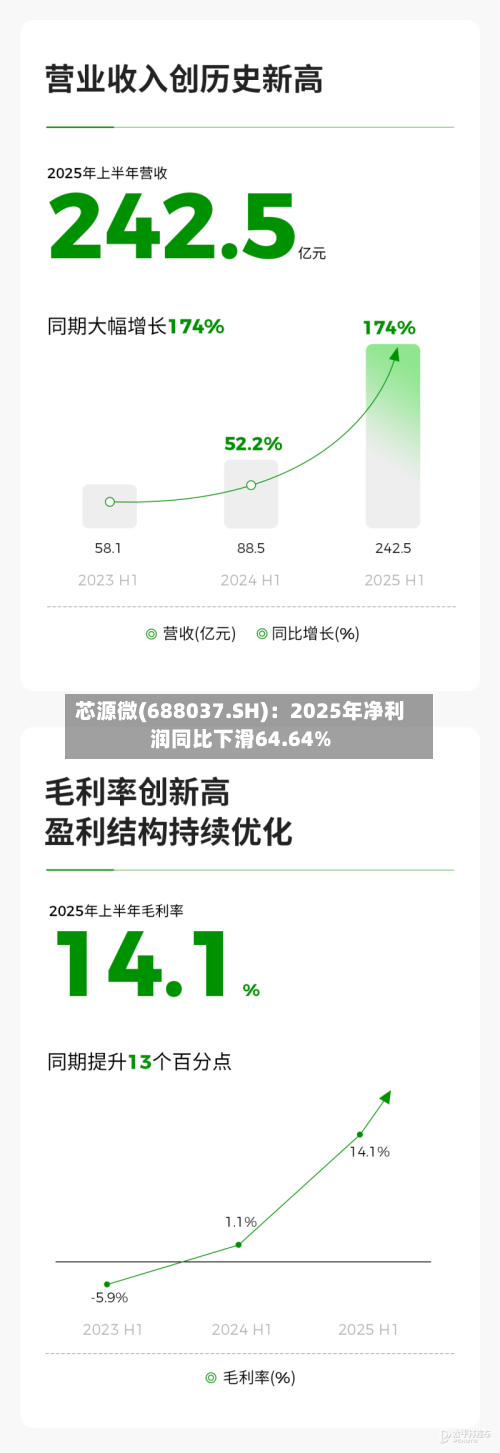 芯源微(688037.SH)：2025年净利润同比下滑64.64%