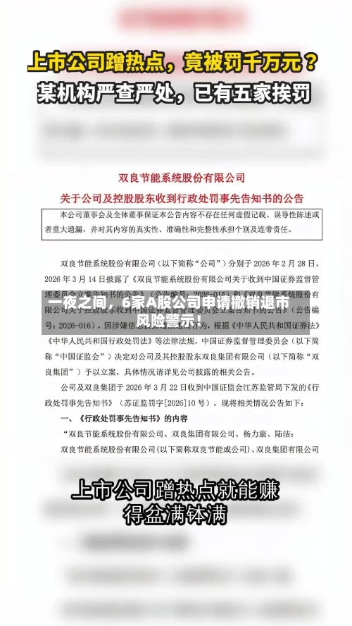 一夜之间，6家A股公司申请撤销退市风险警示！-第2张图片