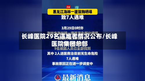 长峰医院29名遇难者情况公布/长峰医院集团总部