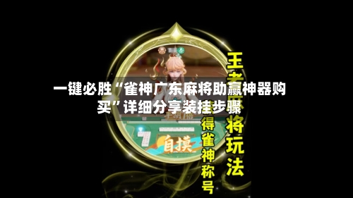 一键必胜“雀神广东麻将助赢神器购买”详细分享装挂步骤-第3张图片