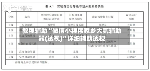 教程辅助“微信小程序家乡大贰辅助器(透视)”详细辅助透视-第3张图片