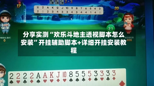 分享实测“欢乐斗地主透视脚本怎么安装	”开挂辅助脚本+详细开挂安装教程-第2张图片