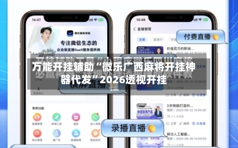 万能开挂辅助“微乐广西麻将开挂神器代发”2026透视开挂-第2张图片