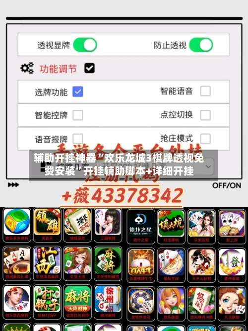 辅助开挂神器“欢乐龙城3棋牌透视免费安装”开挂辅助脚本+详细开挂