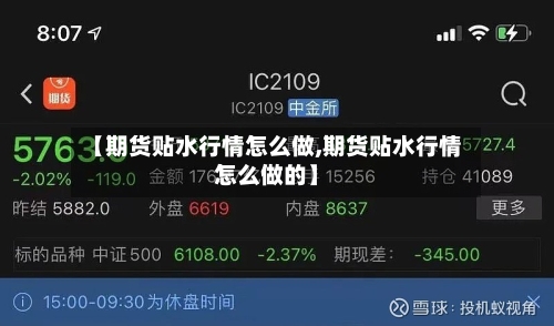 【期货贴水行情怎么做,期货贴水行情怎么做的】-第2张图片
