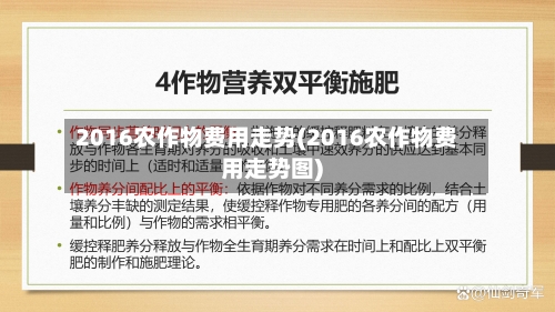 2016农作物费用走势(2016农作物费用走势图)-第2张图片