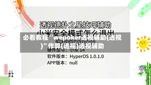 必看教程“wepoker透视辅助(透视)	”作弊(透视)透视辅助-第2张图片