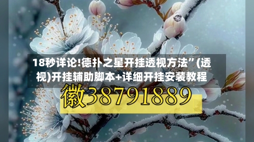 18秒详论!德扑之星开挂透视方法	”(透视)开挂辅助脚本+详细开挂安装教程-第2张图片