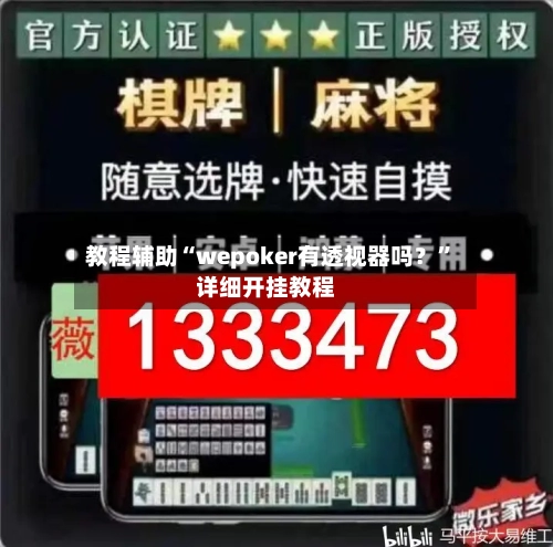 教程辅助“wepoker有透视器吗？”详细开挂教程-第2张图片