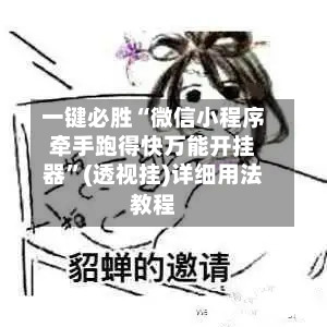 一键必胜“微信小程序牵手跑得快万能开挂器”(透视挂)详细用法教程-第2张图片