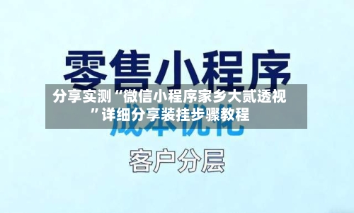 分享实测“微信小程序家乡大贰透视”详细分享装挂步骤教程