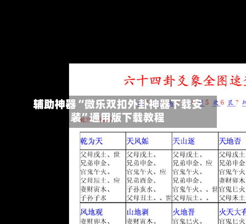 辅助神器“微乐双扣外卦神器下载安装”通用版下载教程-第2张图片