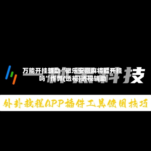 万能开挂辅助“微乐安徽麻将能开挂吗”作弊(透视)透视辅助-第3张图片