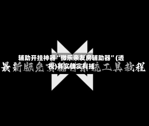 辅助开挂神器“微乐亲友房辅助器”(透视)其实确实有挂