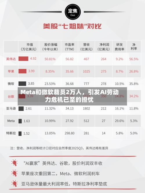 Meta和微软裁员2万人，引发AI劳动力危机已至的担忧