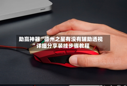 助赢神器“德州之星有没有辅助透视”详细分享装挂步骤教程