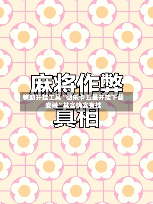 辅助开挂工具“微乐卡五星开挂下载安装”其实确实有挂