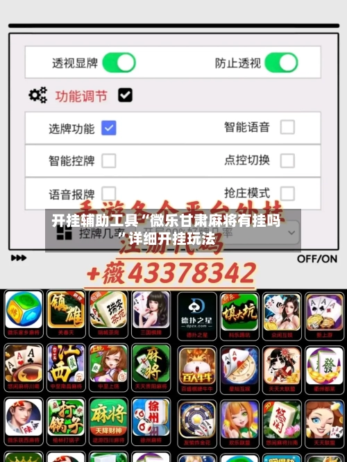 开挂辅助工具“微乐甘肃麻将有挂吗	”详细开挂玩法-第3张图片