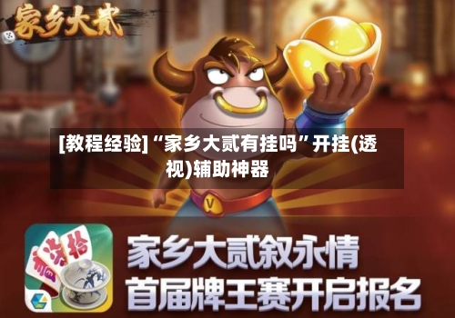 [教程经验]“家乡大贰有挂吗”开挂(透视)辅助神器