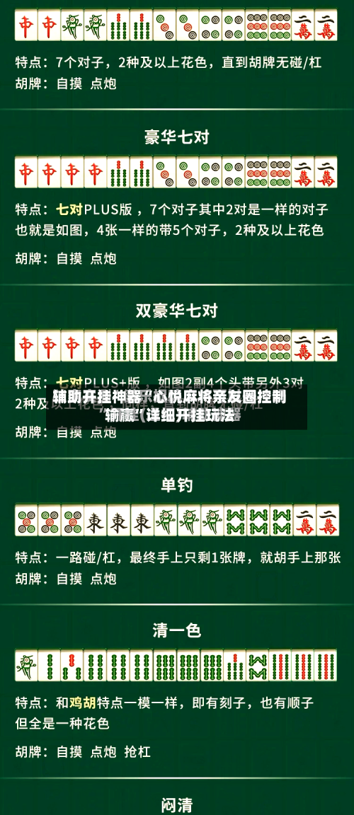 辅助开挂神器“心悦麻将亲友圈控制输赢”详细开挂玩法-第3张图片