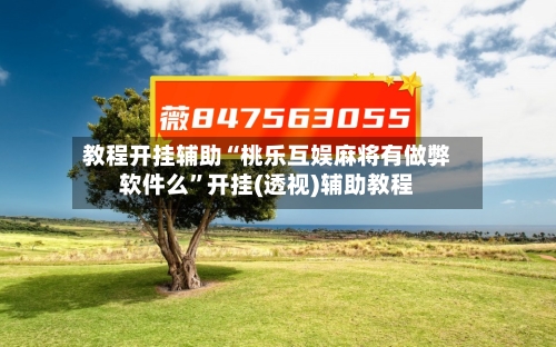 教程开挂辅助“桃乐互娱麻将有做弊软件么	”开挂(透视)辅助教程-第2张图片