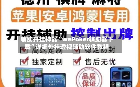 辅助开挂神器“wePoker辅助器下载”详细外挂透视辅助软件教程