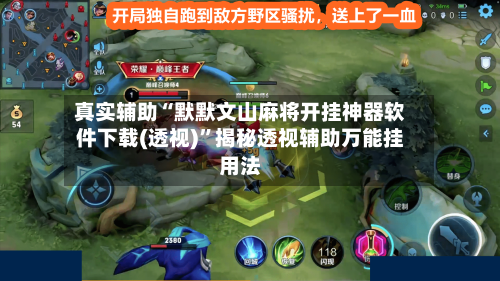 真实辅助“默默文山麻将开挂神器软件下载(透视)”揭秘透视辅助万能挂用法