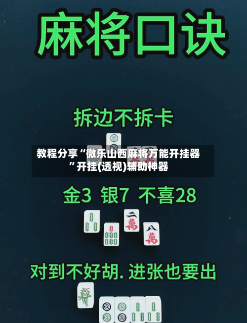 教程分享“微乐山西麻将万能开挂器	”开挂(透视)辅助神器-第2张图片
