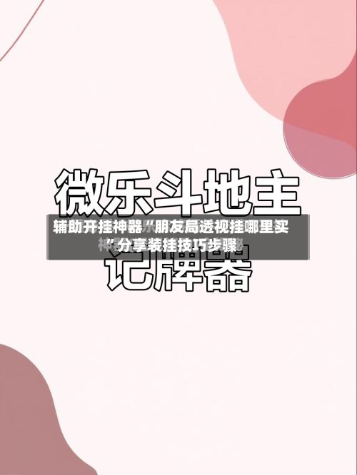 辅助开挂神器“朋友局透视挂哪里买”分享装挂技巧步骤-第3张图片