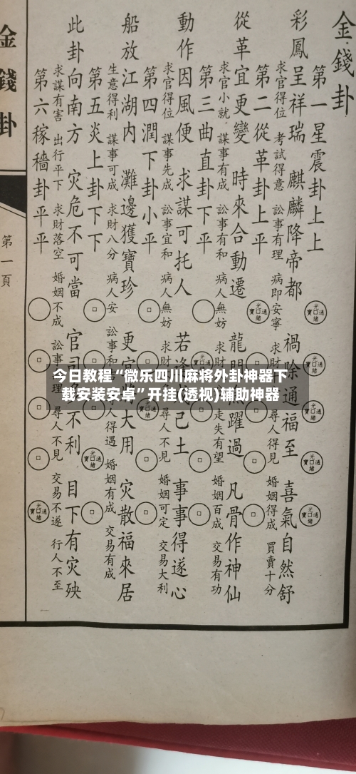 今日教程“微乐四川麻将外卦神器下载安装安卓	”开挂(透视)辅助神器-第2张图片
