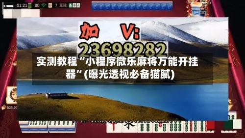 实测教程“小程序微乐麻将万能开挂器”(曝光透视必备猫腻)
