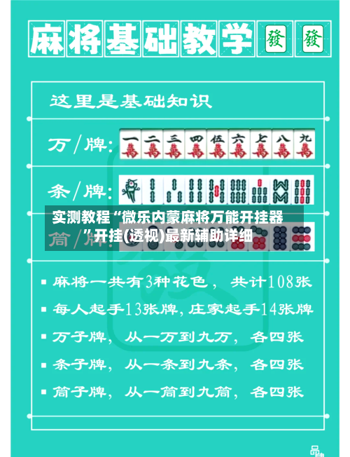 实测教程“微乐内蒙麻将万能开挂器	”开挂(透视)最新辅助详细-第2张图片