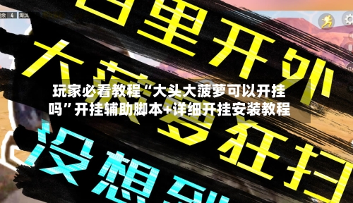 玩家必看教程“大头大菠萝可以开挂吗”开挂辅助脚本+详细开挂安装教程-第2张图片