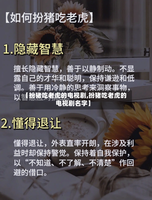 【扮猪吃老虎的电视剧,扮猪吃老虎的电视剧名字】