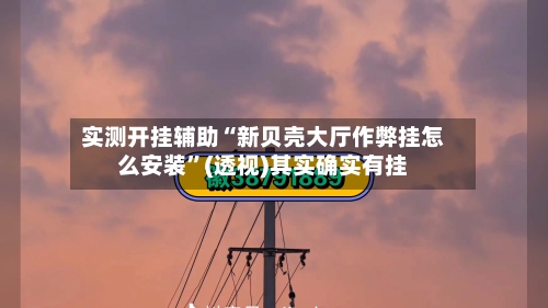 实测开挂辅助“新贝壳大厅作弊挂怎么安装”(透视)其实确实有挂-第2张图片