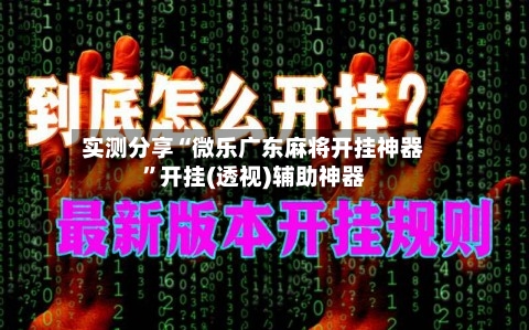 实测分享“微乐广东麻将开挂神器”开挂(透视)辅助神器