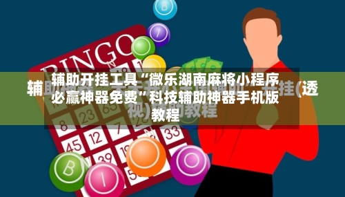 辅助开挂工具“微乐湖南麻将小程序必赢神器免费”科技辅助神器手机版教程-第2张图片