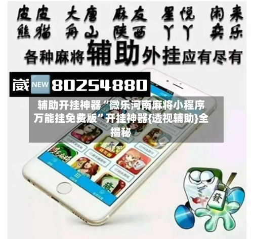 辅助开挂神器“微乐河南麻将小程序万能挂免费版”开挂神器{透视辅助}全揭秘-第3张图片
