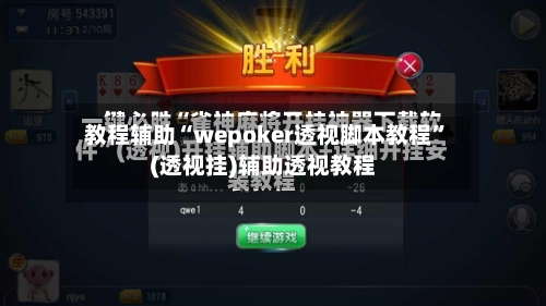 教程辅助“wepoker透视脚本教程”(透视挂)辅助透视教程-第2张图片