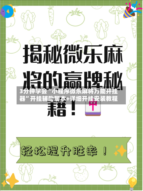 3分钟学会“小程序微乐麻将万能开挂器”开挂辅助脚本+详细开挂安装教程-第3张图片