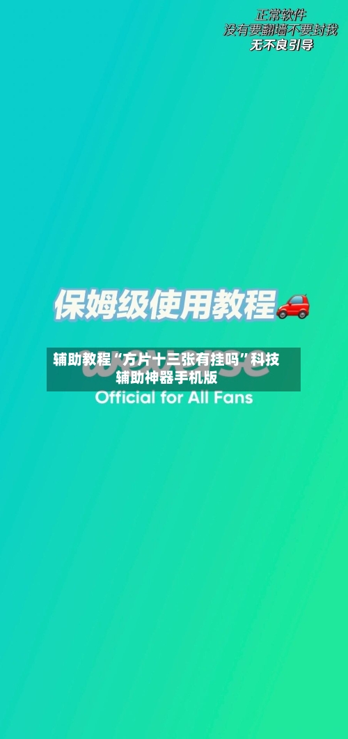 辅助教程“方片十三张有挂吗”科技辅助神器手机版