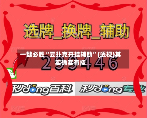 一键必胜“云扑克开挂辅助”(透视)其实确实有挂-第2张图片