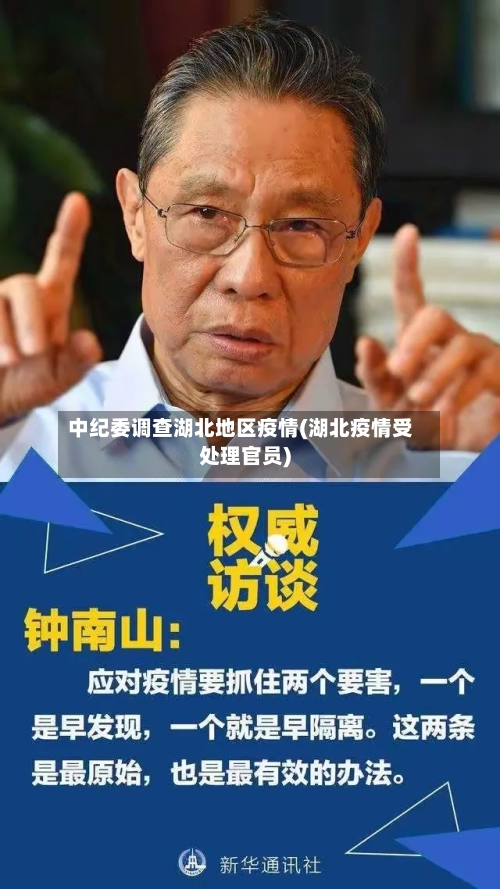 中纪委调查湖北地区疫情(湖北疫情受处理官员)