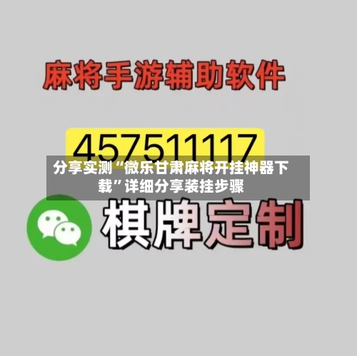 分享实测“微乐甘肃麻将开挂神器下载	”详细分享装挂步骤-第2张图片