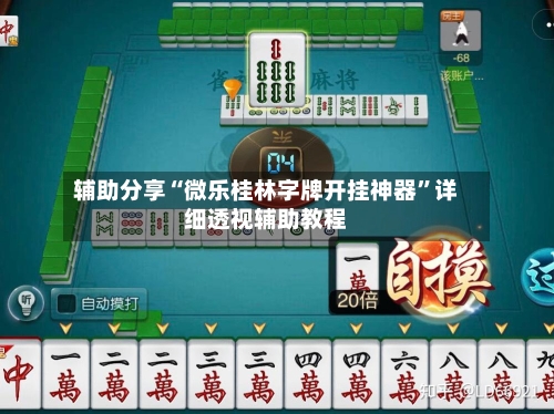 辅助分享“微乐桂林字牌开挂神器”详细透视辅助教程