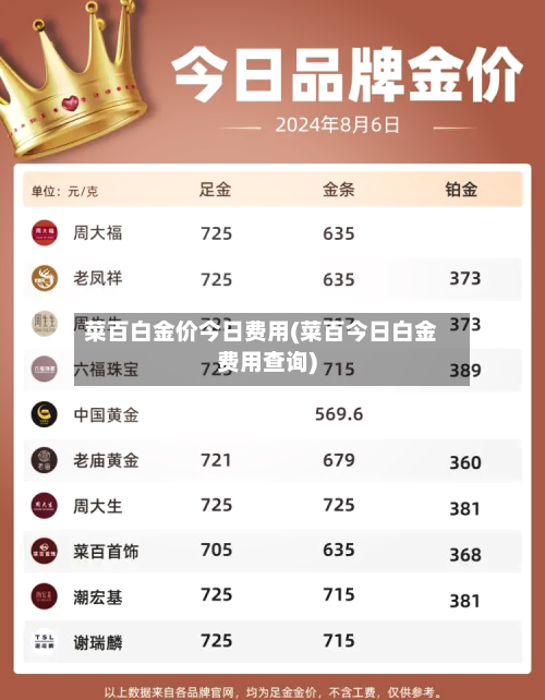 菜百白金价今日费用(菜百今日白金费用查询)-第2张图片