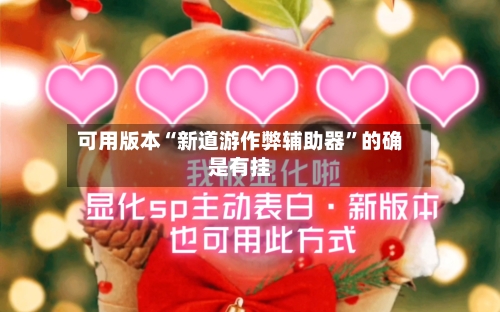 可用版本“新道游作弊辅助器	”的确是有挂-第1张图片